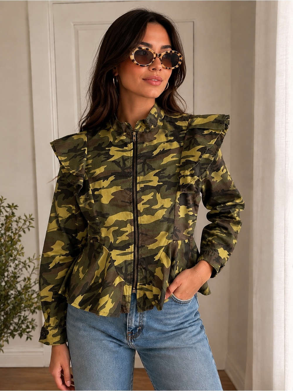 Camouflage Thrill Jean Jacket